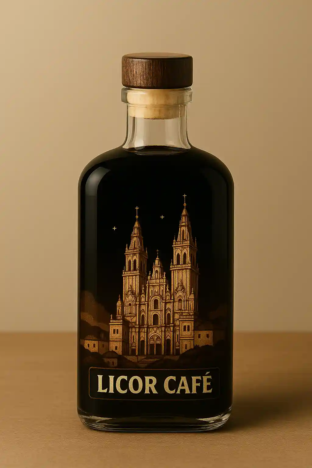 Licor café frontal